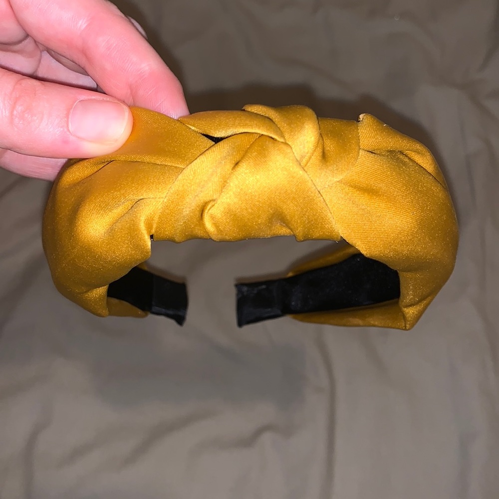 Mustard Yellow Knotted Headband